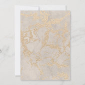 Oh Baby Champagne Foil Kinderdusche Einladung (Rückseite)