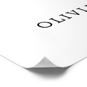 Oh Baby Chic B&W Neutral Baby Shower Welcome Sign Poster (Ecke)