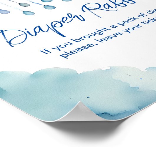 Oh Baby Cloud Baby Duschdiapter Poster (Ecke)