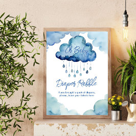 Oh Baby Cloud Baby Duschdiapter Poster