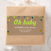 Oh Baby Confetti Kraft Papier Wasser Flasche Gefal (Insitu)