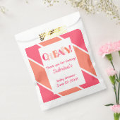 Oh Baby Coral Modern Baby Dusche Gefallen Tasche Geschenktütchen (Versiegelt)