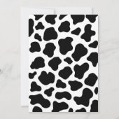 Oh Baby Cow Theme Boy Baby Shower Invitation Einladung (Rückseite)