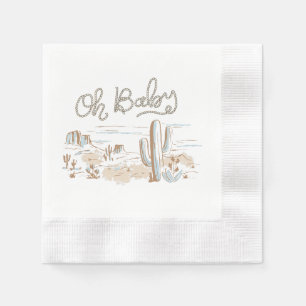 Oh Baby Cowboy Desert Napkin Serviette