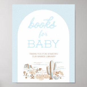 Oh Baby Cowboy Dusche Bücher für Baby  Poster