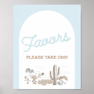 Oh Baby Cowboy Geschenk zur Babyparty Poster