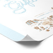 Oh Baby Cowboy Shower Cards & Gifts Poster (Ecke)