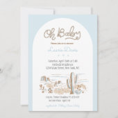 Oh Baby Cowboy Shower Invitation Einladung (Vorderseite)
