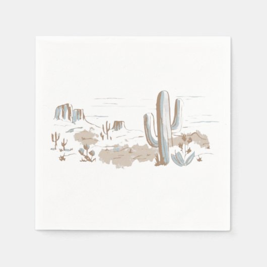 Oh Baby Cowboy Shower  Serviette (Vorderseite)