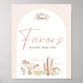 Oh Baby Cowgirl Shower Favor Poster (Vorne)