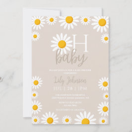 Oh Baby Daisy Boho Neutral Baby Dusche Einladung