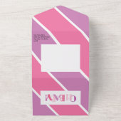 Oh Baby Dancing Letters Baby Shower Typografie All In One Einladung (Außenbereich)