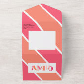 Oh Baby Dancing Letters Typografy Baby Show All In One Einladung (Außenbereich)