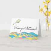 Oh, Baby, die Orte, an denen du gehen wirst Glückw Karte (Gelbe Blume)