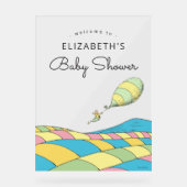 Oh, Baby, die Orte, an denen Sie eine Babydusche m Acrylschild (Vorderseite)