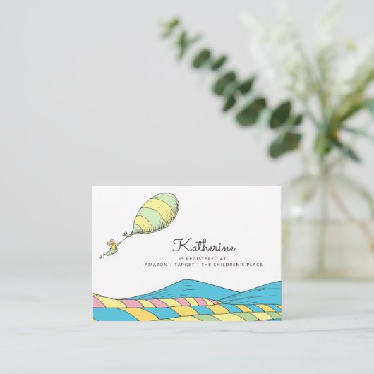 Oh, Baby, die Orte, an denen Sie eine Babydusche m Begleitkarte (Stehend Vorderseite)