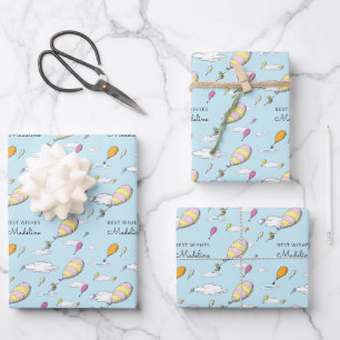 Oh, Baby, die Orte, an denen Sie eine Babydusche m Geschenkpapier Set