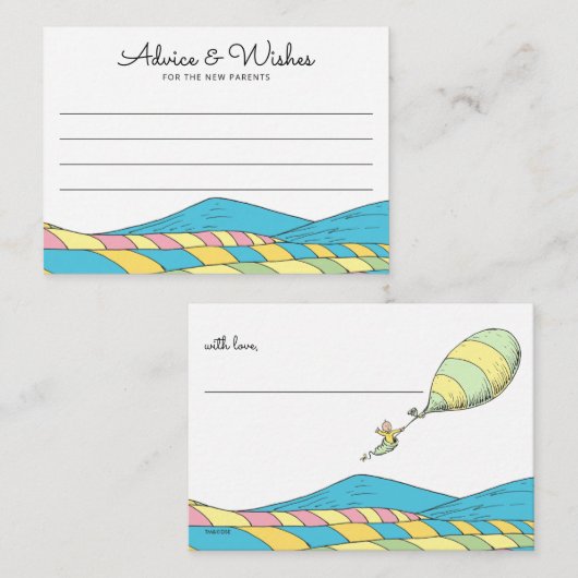 Oh, Baby, die Orte, an denen Sie Ratschläge geben Begleitkarte (Vorne/Hinten)