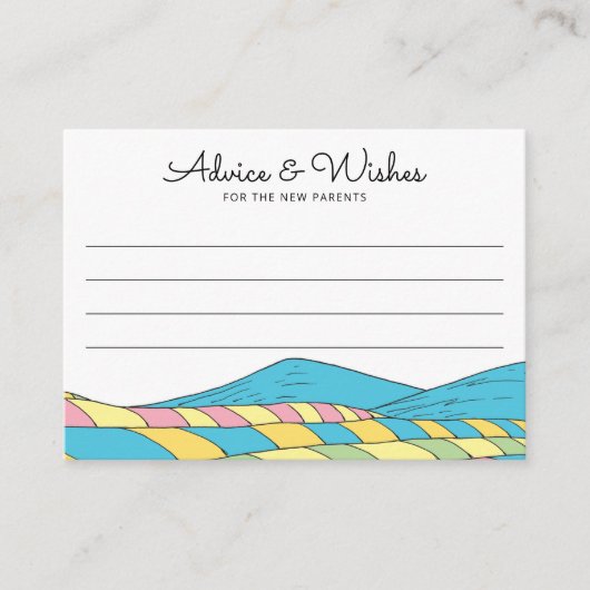 Oh, Baby, die Orte, an denen Sie Ratschläge geben  Begleitkarte (Vorderseite)