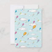 Oh, Baby, die Orte, an die Sie gehen werden, danke Einladung (Rückseite)