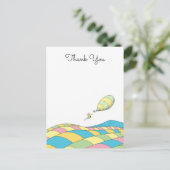 Oh, Baby, die Orte, an die Sie gehen werden, danke Postkarte (Stehend Vorderseite)