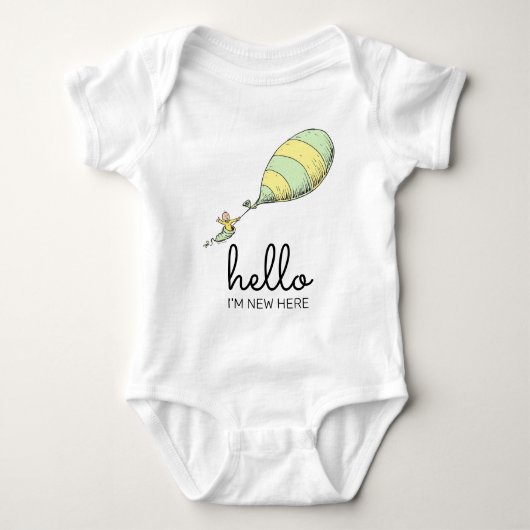 Oh, Baby die Orte, die du gehen wirst | Hallo, ich Baby Strampler (Vorderseite)