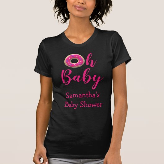 Oh Baby Donut Baby Dusche T - Shirt (Vorderseite)