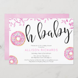 Oh Baby Donut Baby Duschmädchen Einladung