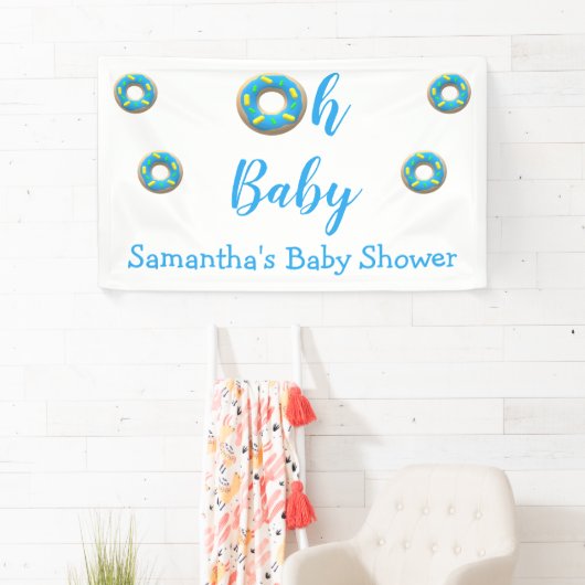 Oh Baby Donut Babydusche Banner (Insitu)