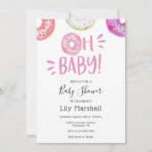 Oh Baby Donut Babydusche Einladung (Vorderseite)
