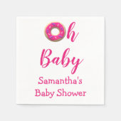 Oh Baby Donut Babydusche Serviette (Vorderseite)