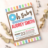 Oh Baby Donut Boy Blue Baby Dusche Einladung