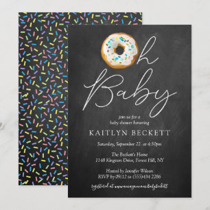 Oh Baby Donut Sprinkle Baby Dusche Einladung