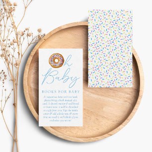 Oh Baby Donut Sprinkle Baby Shower Buchwunsch En Begleitkarte