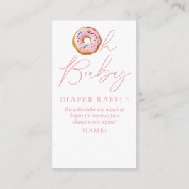Oh Baby Donut Sprinkle Babydusche Windelwanne Begleitkarte