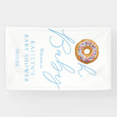 Oh Baby Donut Sprinkle Boys Baby Dusche Willkommen Banner (Horizontal)