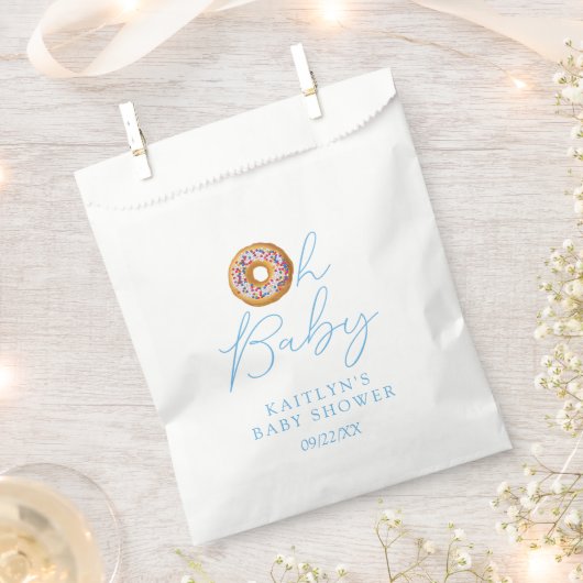 Oh Baby Donut Sprinkle Boys Babydusche Geschenktütchen (Ausgeschnitten)