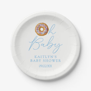 Oh Baby Donut Sprinkle Boys Babydusche Pappteller