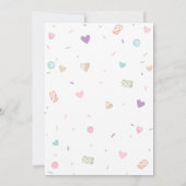 Oh, Baby! Donut Sprinkle Girls Babydusche Einladung (Rückseite)