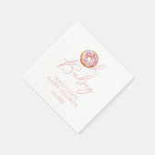 Oh Baby Donut Sprinkle Girls Babydusche Serviette (Ecke)