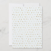 Oh Baby Donut & Sprinkles Gold Boy Baby Dusche Einladung (Rückseite)