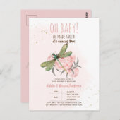 Oh Baby DRAGONFLY eine Wunschdusche Blüte machen I Postkarte (Vorne/Hinten)