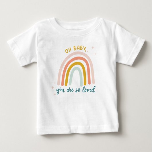 Oh Baby, du bist so geliebt Baby T-shirt (Vorderseite)