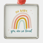 Oh Baby, du bist so geliebt Ornament Aus Metall (Vorne)