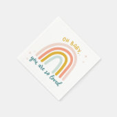 Oh Baby, du bist so geliebt Serviette (Ecke)