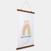 Oh Baby, du bist so geliebt Wandteppich Mit Holzrahmen (Gewinkelt)