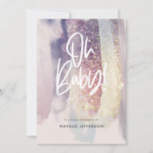 oh Baby Dusche Party Glitzer funkelnd elegant