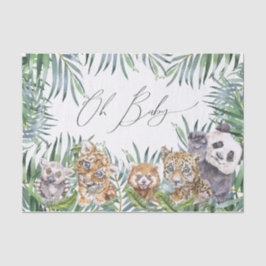 Oh Baby Duwer Tropical Jungle Animals Seidenpapier