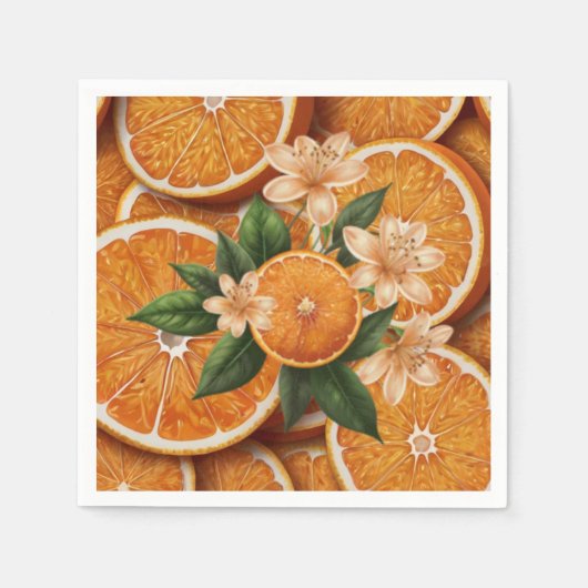 Oh Baby eine kleine Süsse Orange Citrus Baby Dusch Serviette (Vorderseite)