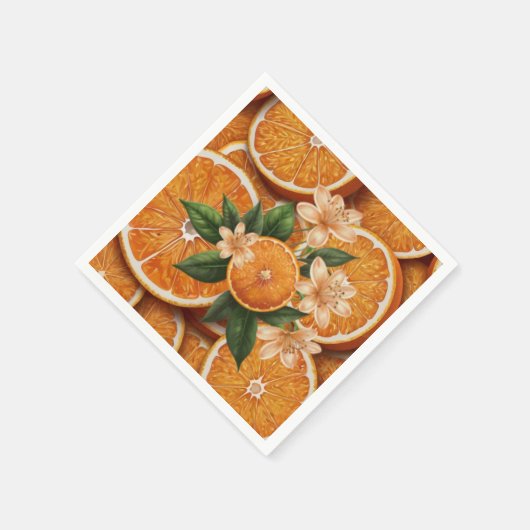 Oh Baby eine kleine Süsse Orange Citrus Baby Dusch Serviette (Ecke)